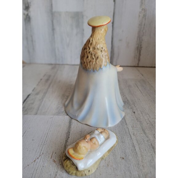 Goebel Mother Mary baby Jesus 214 A 1951 nativity scene Xmas figure set - Picture 5 of 7